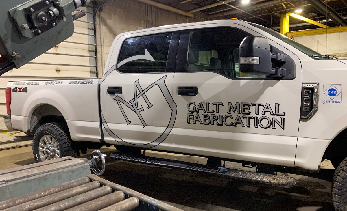 Ford F-250 with finished vehicle graphics
